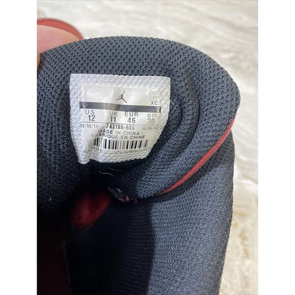 Nike Air Jordan1 Flight 3 Hi Tops Red/Black 743188-600 Men’s Size 12 - Picture 13 of 13